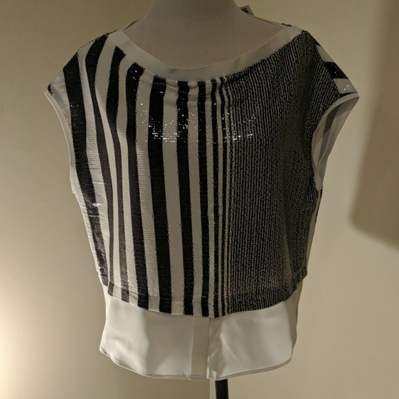 Zara Tops - Zara sequins top sleeveless Large New with tag